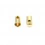 Embout plaqué "flash" or pour fil de 2.0mm x 10pcs