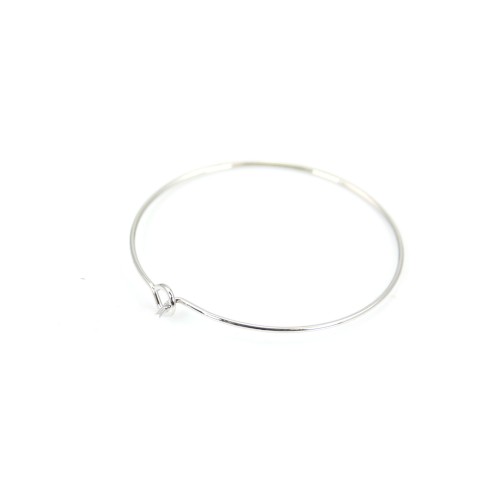 Créole boucles d'oreilles 20mm plaquée par "flash"or sur laiton x 4pcs