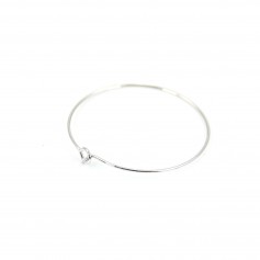 Créole boucles d'oreilles 20mm plaquée par "flash"or sur laiton x 4pcs