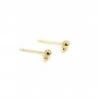 Clou d'oreille en boule 3mm x 10pcs