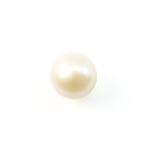 White oval freshwater cultured pearls 7-8mm x 4pcs