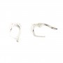 Dormeuse boucle d'oreille support cabochon 7.8mm argent 925 x 2pcs