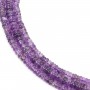 Amethyst roundel heishi 4-6mm x 41cm