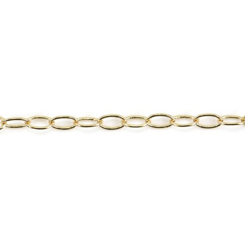 Oval chain golden flash  2x2.5mm x 1M