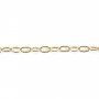 Chaîne ovale doré 2x2.5mm x 1M