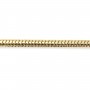 Chaîne serpentine flash or sur laiton 1mm x 1M