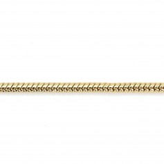 Chaîne serpentine doré sur laiton 1.4mm x 1M