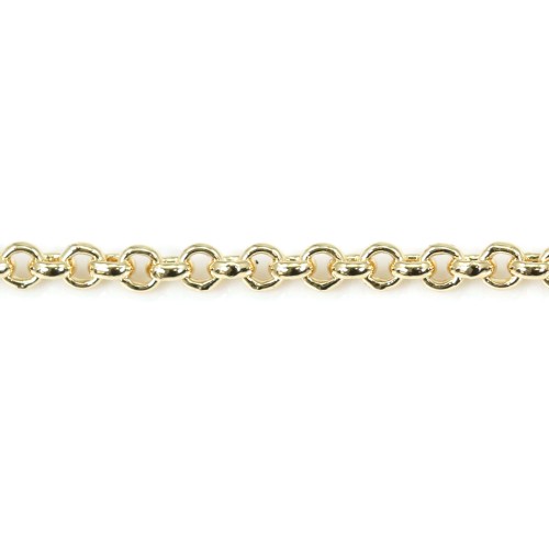 Chaîne jaseron doré 2mm x 1M