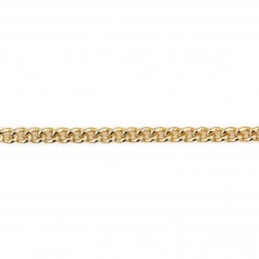 Chaîne serpentine flash or sur laiton 1.5mm x 1M