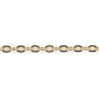 Chaîne forçat doré 1.7x2.0mm x 1m