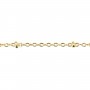 Chaîne maille fantaisie boule flash or 1.5x2mm x 1M