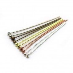 Clou tête boule ronde 0.6x30mm x 200pcs