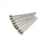 Clou tête boule ronde 0.6x20mm x 200pcs
