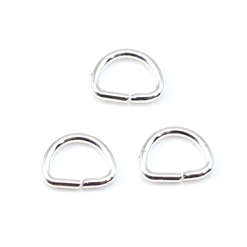 Half round silver ring 6 * 8.5mm x 7.5g
