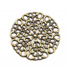 Estampe ronde bronze 25mm  x 1pc