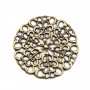 Estampe ronde bronze 25mm  x 1pc