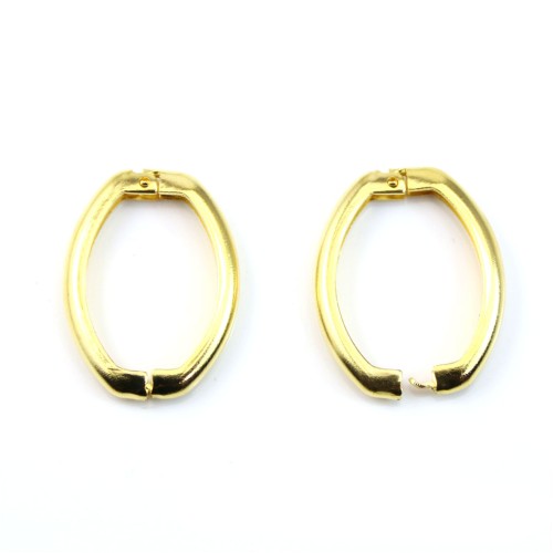 Clasp for long necklace gold tone 25x20mm x 1pc