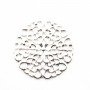 Estampe ronde argenté vieilli 25mm  x 1pc