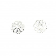 Coupelle en fleur cuivre 8mm x 20pcs