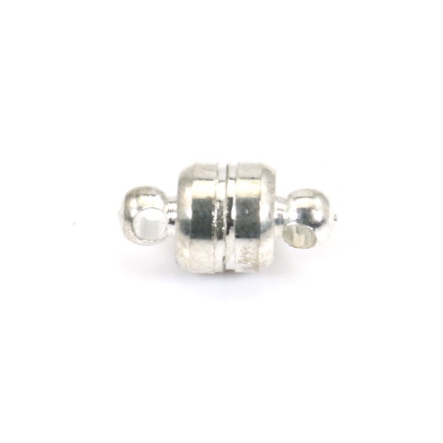 Old silver plated magnetic clasp 6mm x10pcs