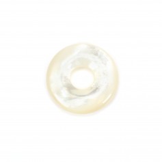 Donut Nacre Blanc 20mm x 1pc