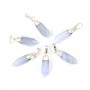 Chalcedon-Anhänger Spitze - Silber - 6x16mm x 1pc