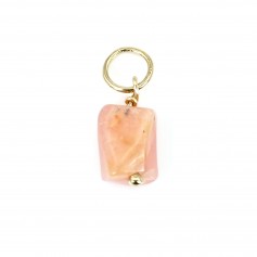 Pendentif Opale rose Baroque - Gold Filled  x 1pc