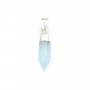 Colgante Punta Aguamarina - Plata - 6x16mm x 1pc