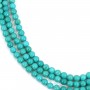 Turquoise green treated round 6mm x 40cm