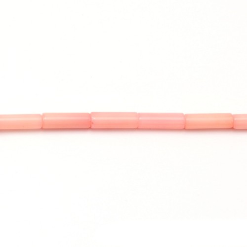 Bambou mer teinté orange Tube 3x10mm x 40cm 