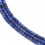 Lapis lazuli, de forme cube facetté, 3-3.5 mm x 40cm