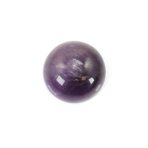 Cabochon amethyste rond 12mm x 1pc