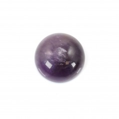 Cabochon amethyste rond 12mm x 1pc