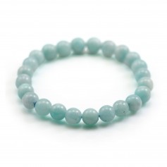 Bracelet Adele Amazonite Ronde 8 MM