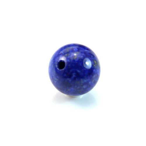 Lapis-Lazuli, half drilled, round 8mm x 1pc