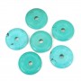 Donut Turquoise naturelle 50mm x 1pc
