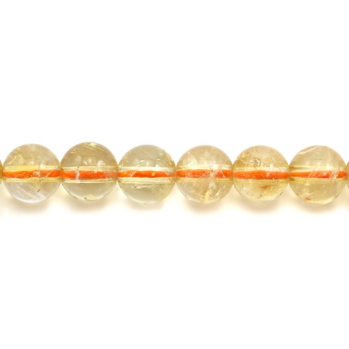 Citrine ronde 6mm x 20pcs