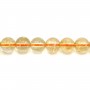 Citrine ronde 6mm x 20pcs