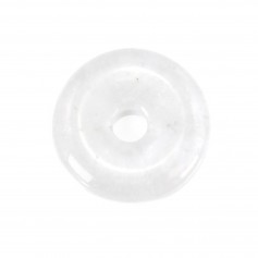 Donut de cristal de roca 30mm x 1ud