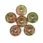 Donut Unakite 14mm x 1pc