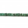 Emerald heishi roundel 5-7mm x 41cm