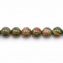 Jaspe unakite ronde 8mm x 20pcs