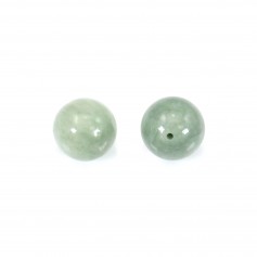 Jade nature semi-percé rond 10mm  x 2pcs