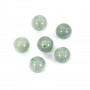 Jade nature semi-percé rond 10mm  x 2pcs