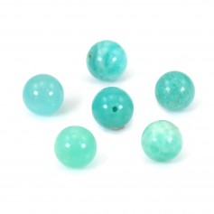 Amazonite du pérou semi-percé d'un coté  4mm x 4pcs