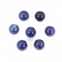 Sodalite semi-percé d'un coté rond 10mm x 2pcs