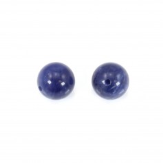 Sodalite semi-percé d'un coté rond 10mm x 2pcs