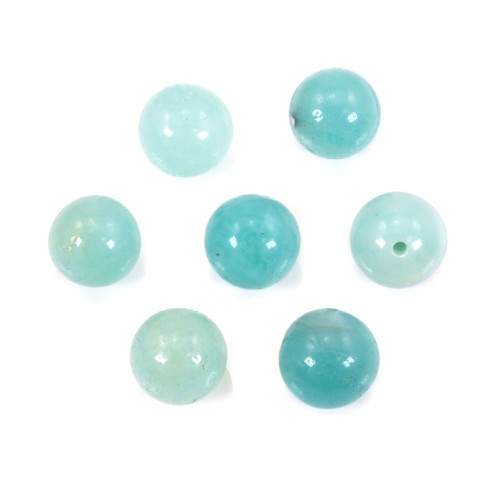 Amazonite semi-percé redondo 8mm x 2 peças
