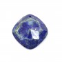 Pendentif lapis-lazuli rond facette 15mm x 1pc