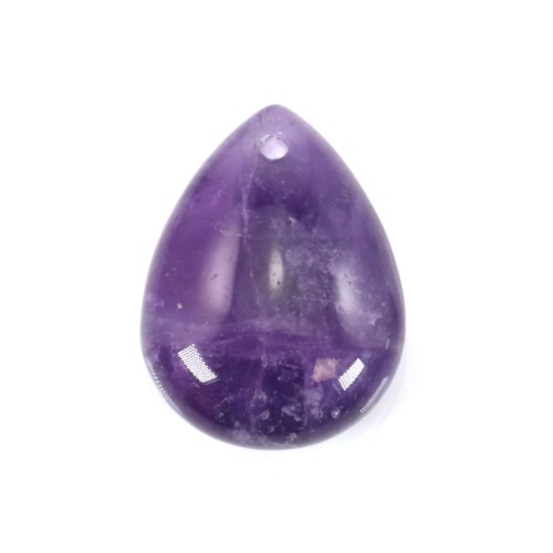 Amethyst Flat Teardrop 12.5x17.5mm x 1pc